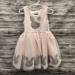 Pink & Violet glitter bunny tutu dress